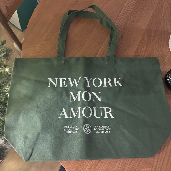 New Sezane Green Tote Bag - Picture 1 of 3